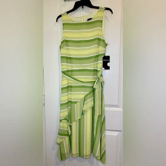 Maison Tara | Dresses | Maison Tara Strapless Apple Multi Colored Stripped  Sheer Dress | Poshmark